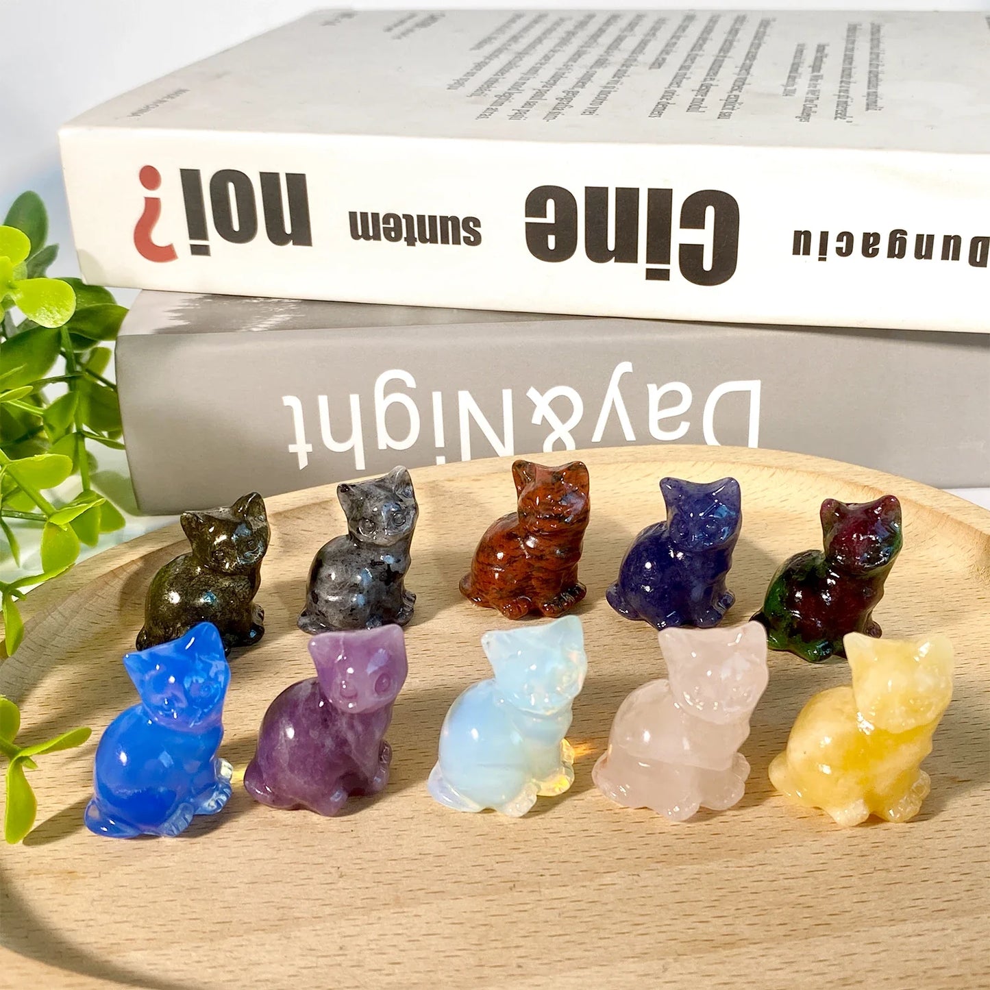 Crystal Cat Statue