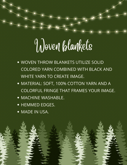 Wildflowers And Moth, Dragonfly And Butterflies Woven Blankets. Spring blanket. Woven throw blanket for gardener, big lover or plant lover.