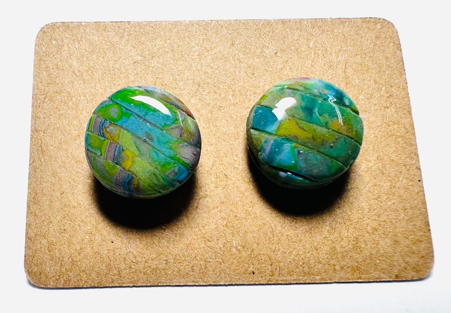 Handmade Clay Stud Earrings/Minimalist Earrings/Simple Earrings