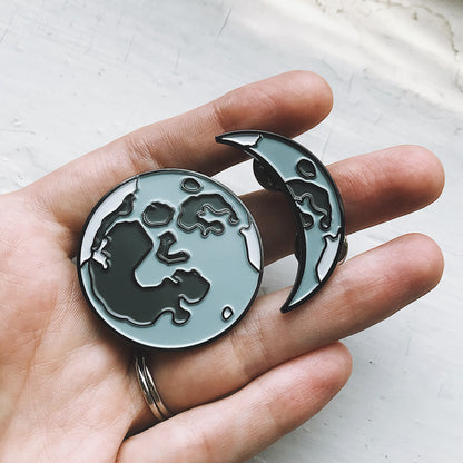 Moon Phases Pin Set of 5