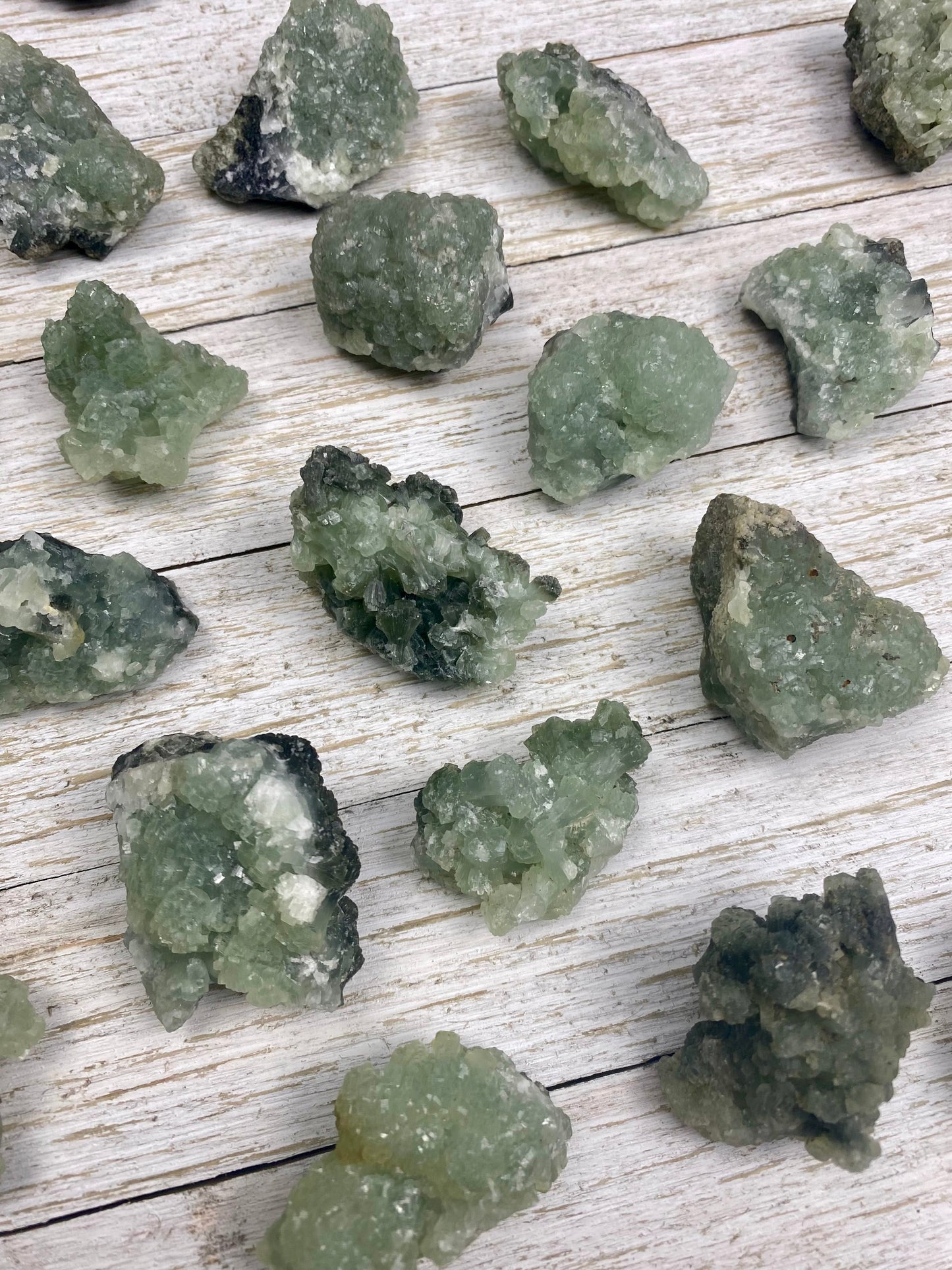 Prehnite with Epidote Cluster