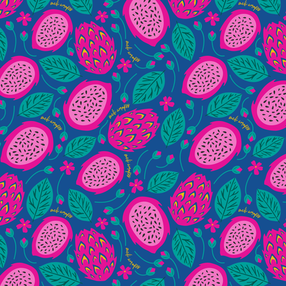 BULK ROLL Beeswax Wrap - Dragonfruit Print