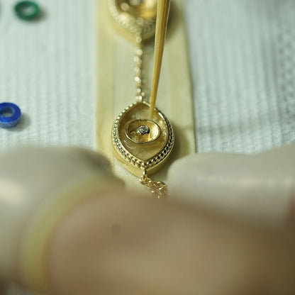 Lucky Charisma Evil Eye Mother of Pearl Bracelet