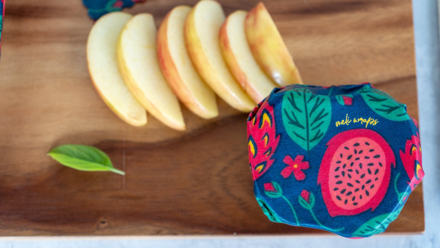 BULK ROLL Beeswax Wrap - Dragonfruit Print