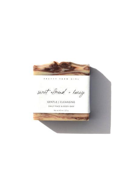 Sweet Almond + Honey -- Handmade Tallow Soap Bar