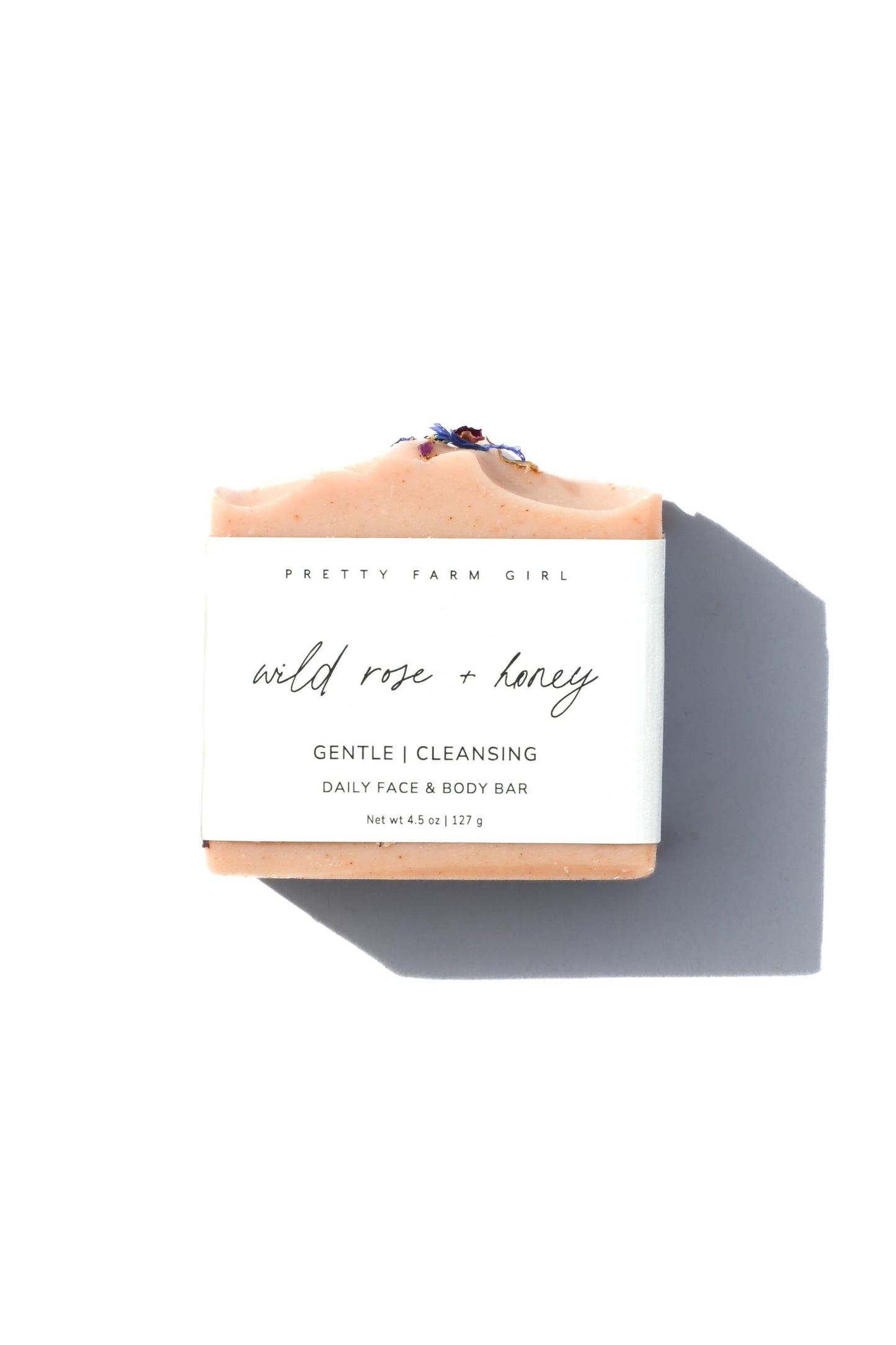 Wild Rose + Honey -- Handmade Tallow Soap Bar