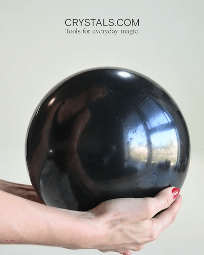 HUGE XL Shungite Sphere – EMF Protection & Grounding Crystal