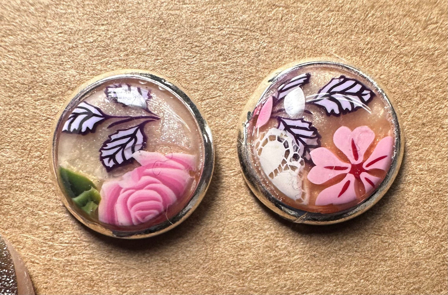 Handmade Clay Stud Earrings/Minimalist Earrings/Simple Earrings