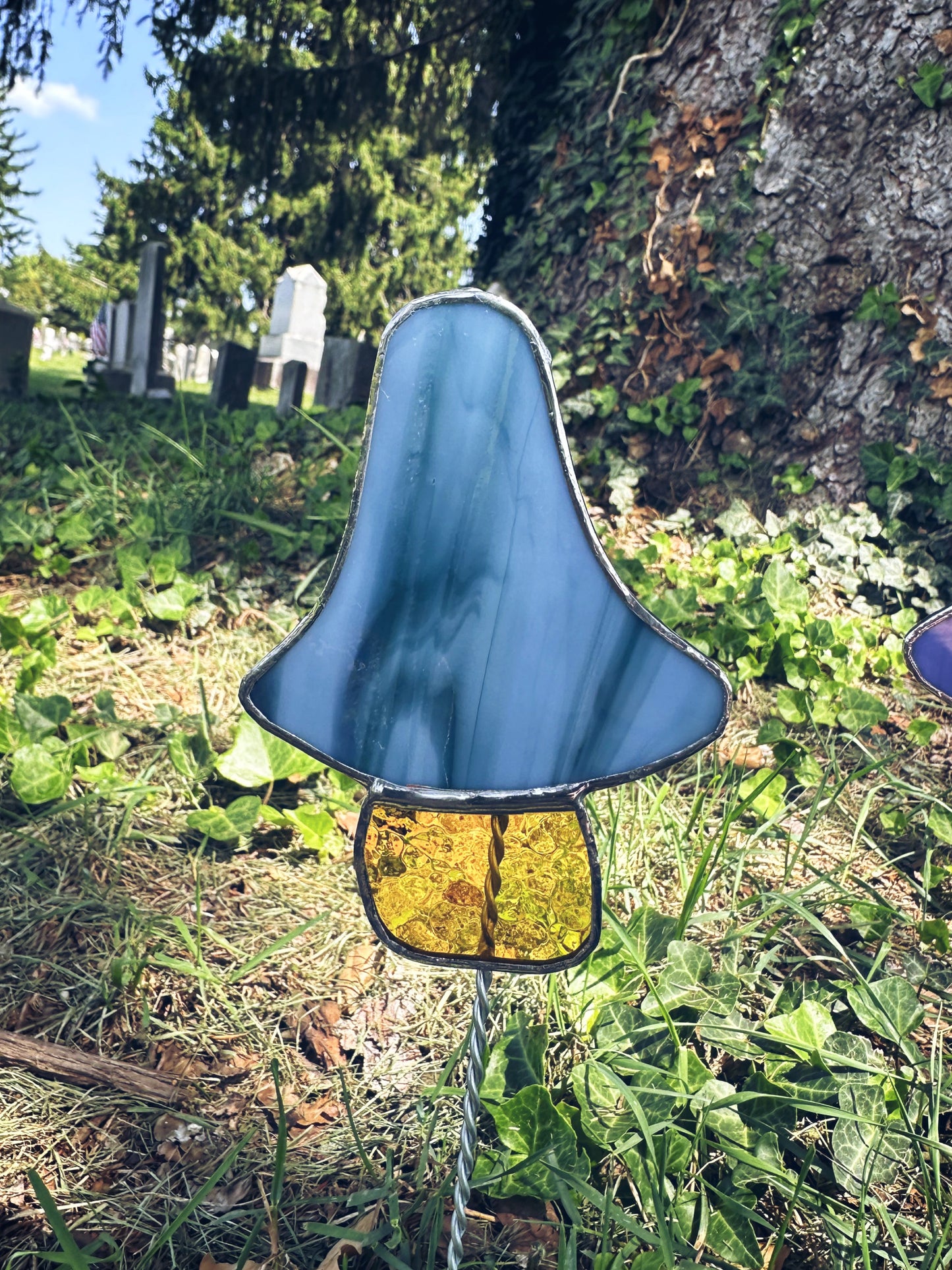 Mushroom Garden Stake