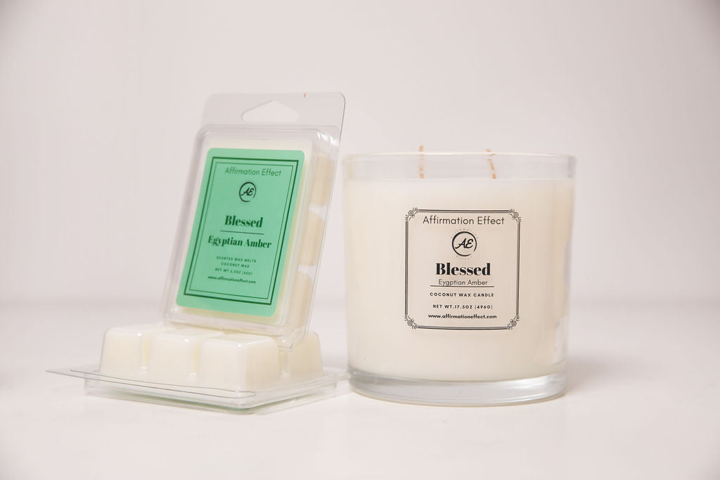 "Blessed" Affirmation Candle -  17.5 oz