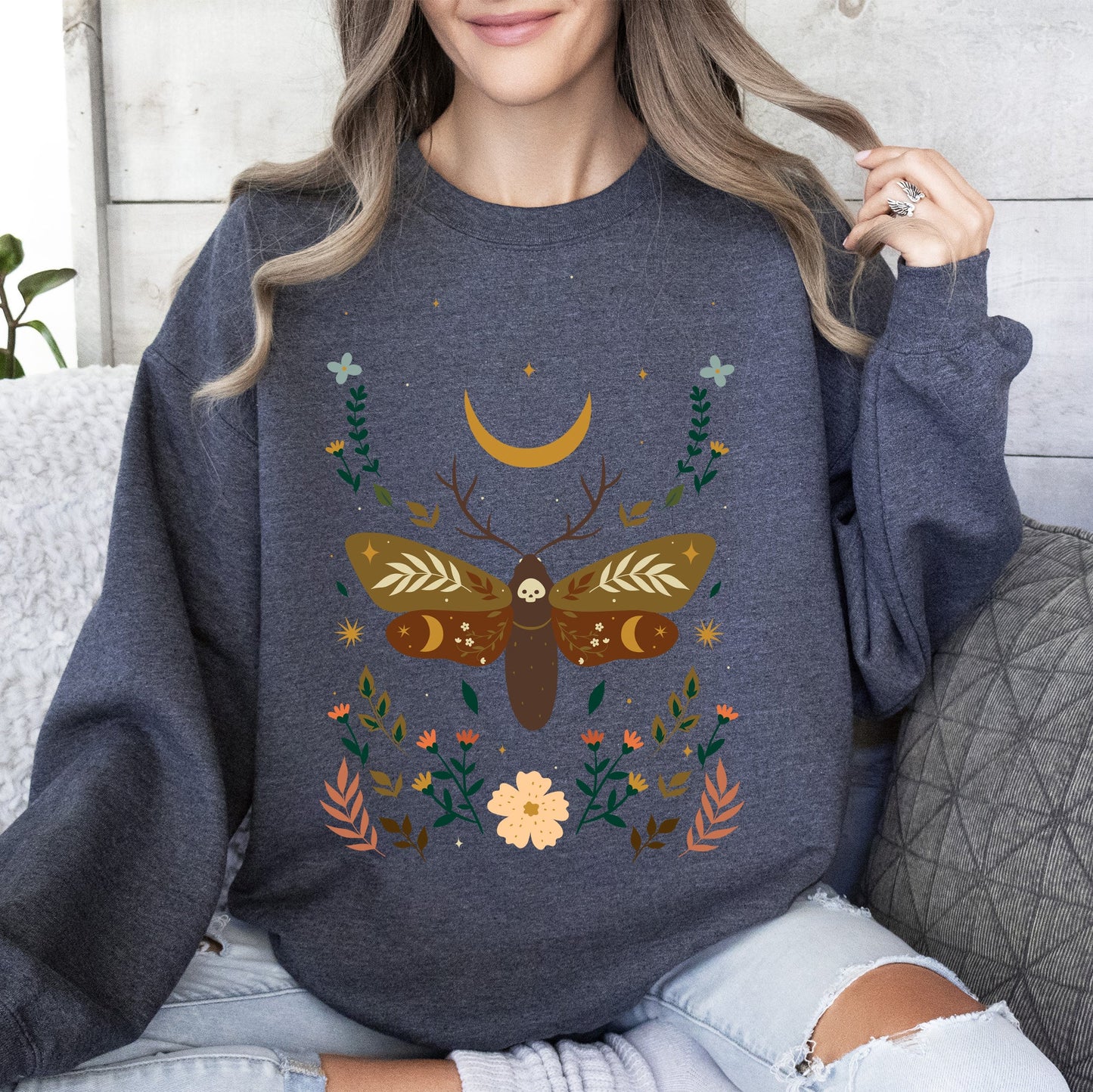 Enchanted Moth Garden - Sweatshirt