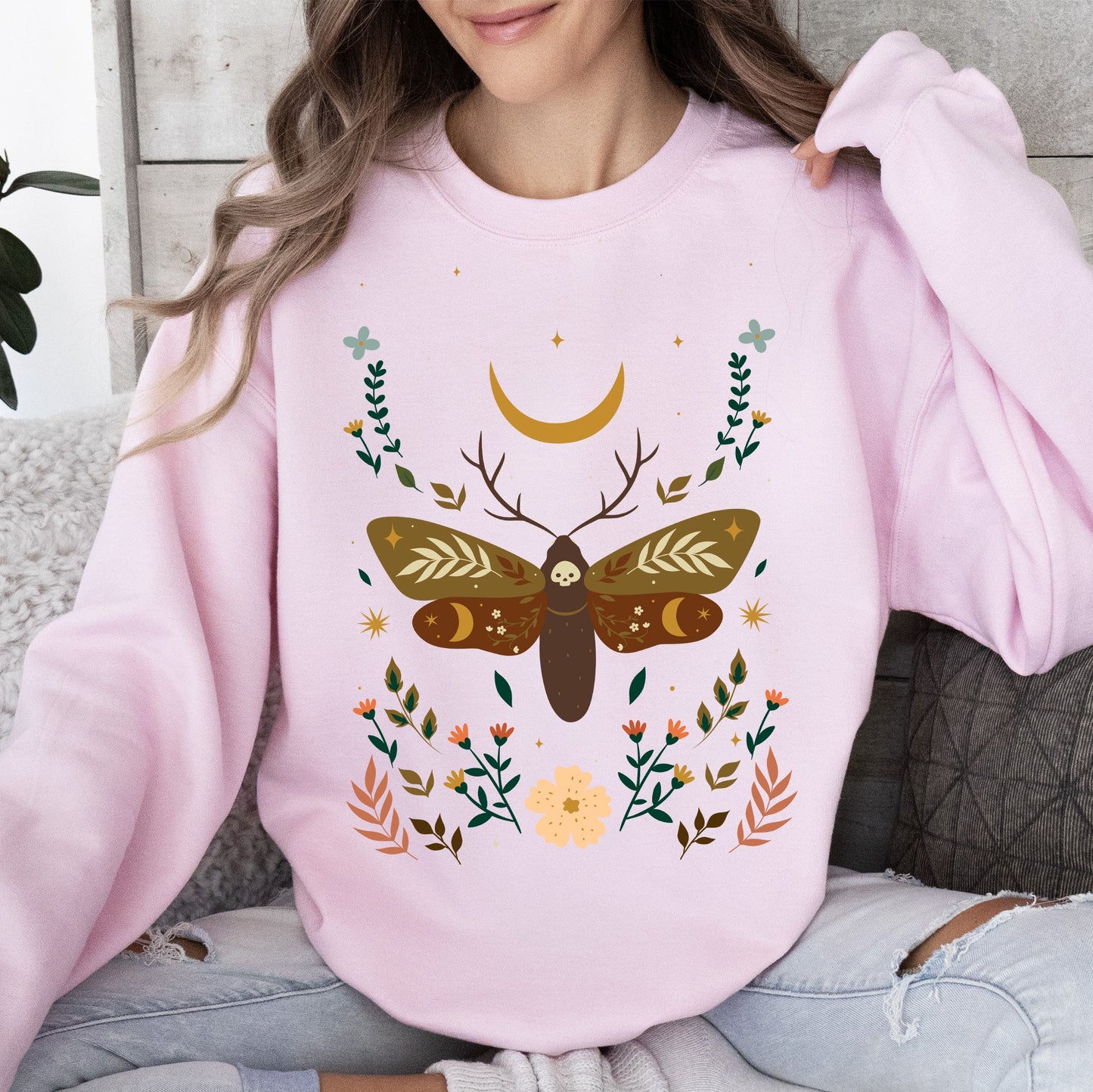 Enchanted Moth Garden - Sweatshirt