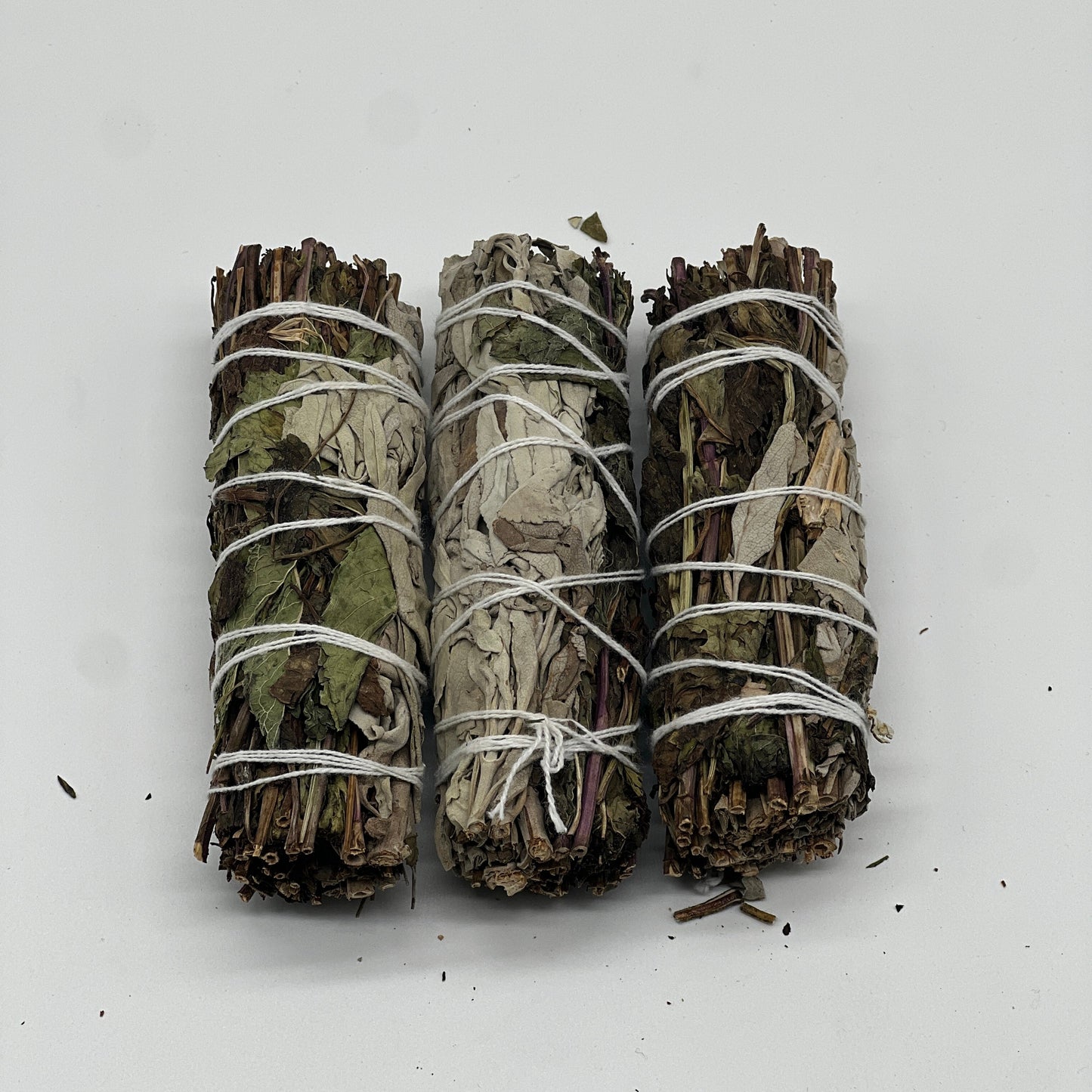 Peppermint & White Sage Smudging Sticks - 4" Sustainably Harvested