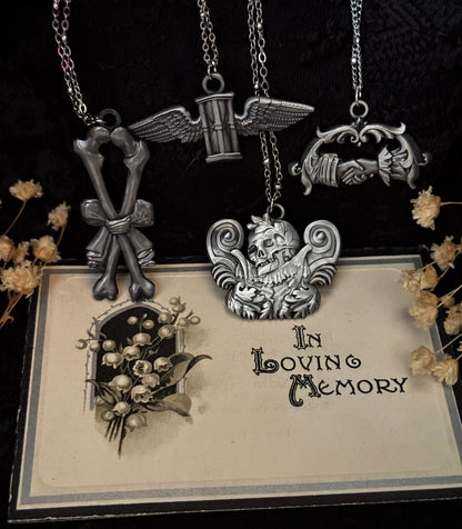 Carved In Stone- Skull and Plumes