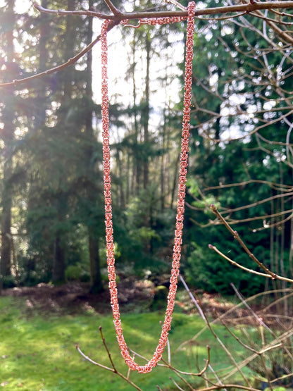 Delicate Byzantine Chainmaille Necklace in Copper