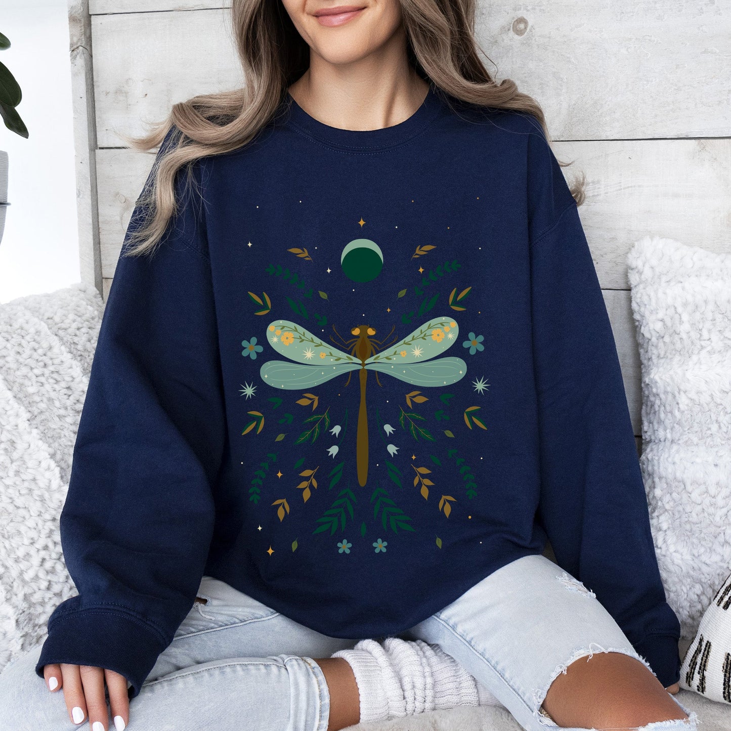 Floral Night Sky - Sweatshirt