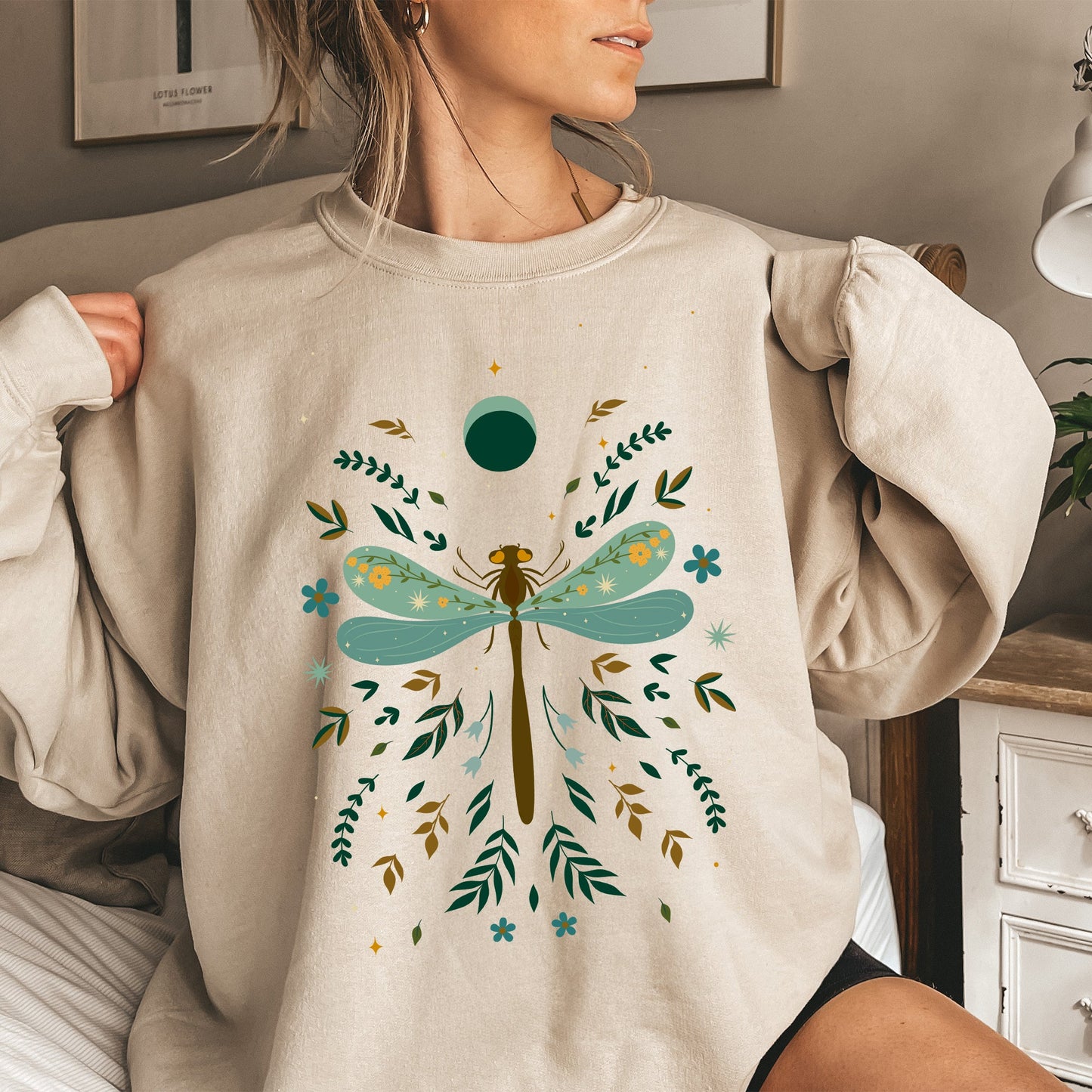 Floral Night Sky - Sweatshirt