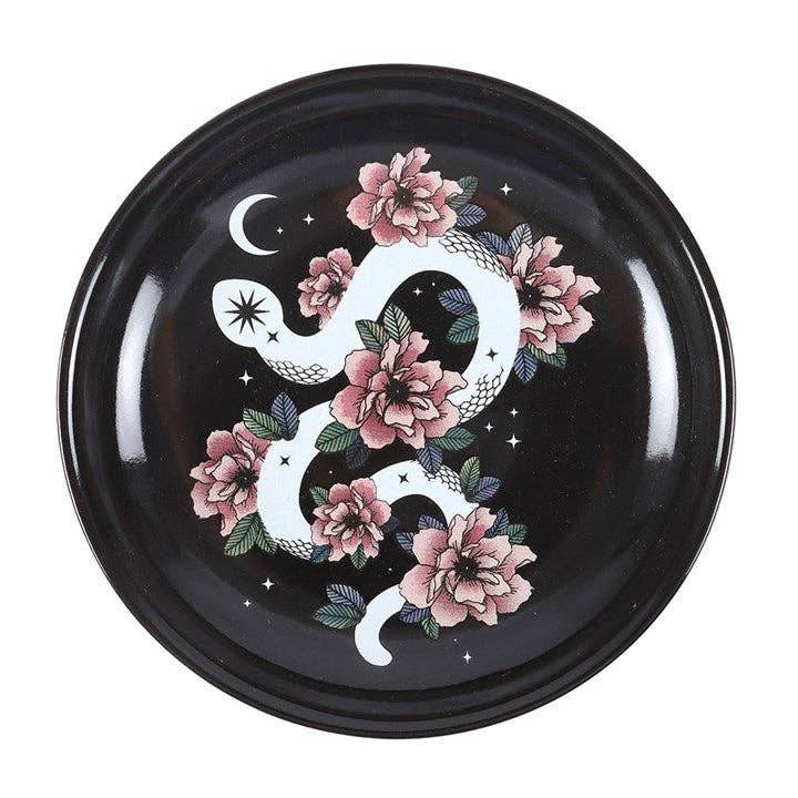 Snake & Flower Celestial Trinket Dish