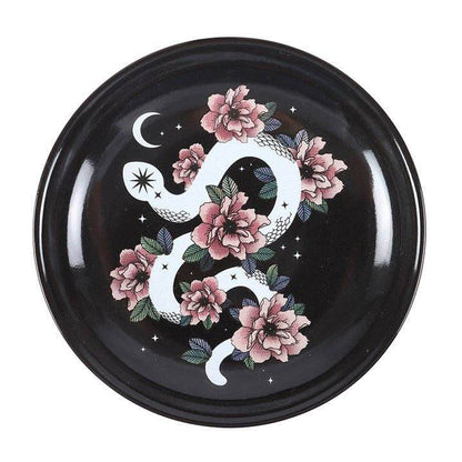 Snake & Flower Celestial Trinket Dish