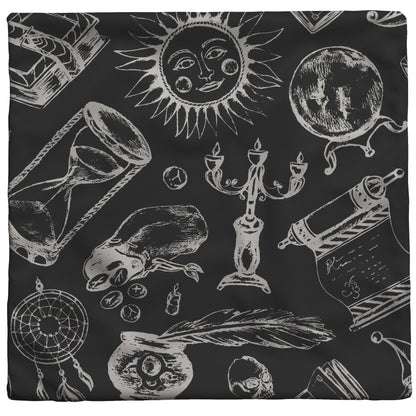 Fortune Teller - Throw Pillow (Dark)