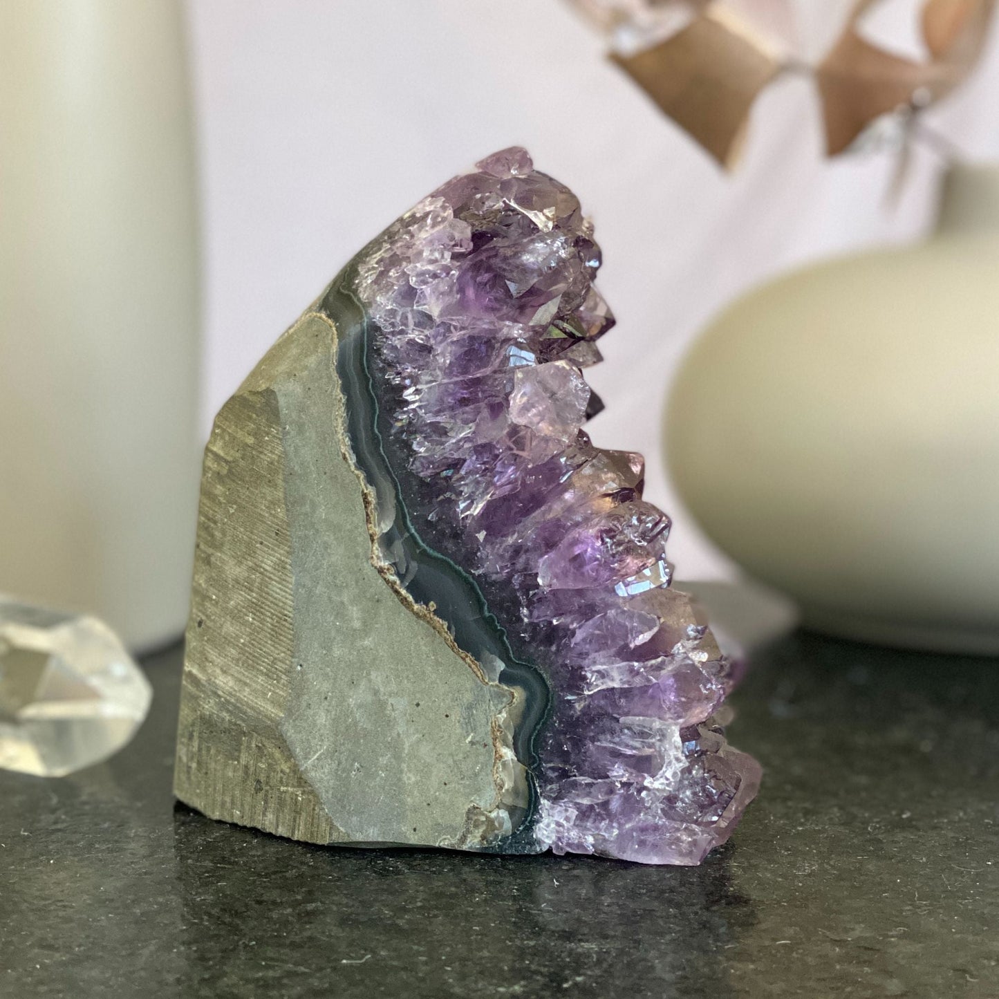 Raw Amethyst Gemstone Rock for sale, Cathedral Amethyst