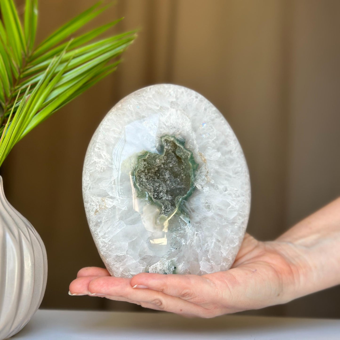 Stunning Amethyst Geode Cave Set (8 lbs) – High Quality Amethyst Crystal Egg for Home Décor & Healing