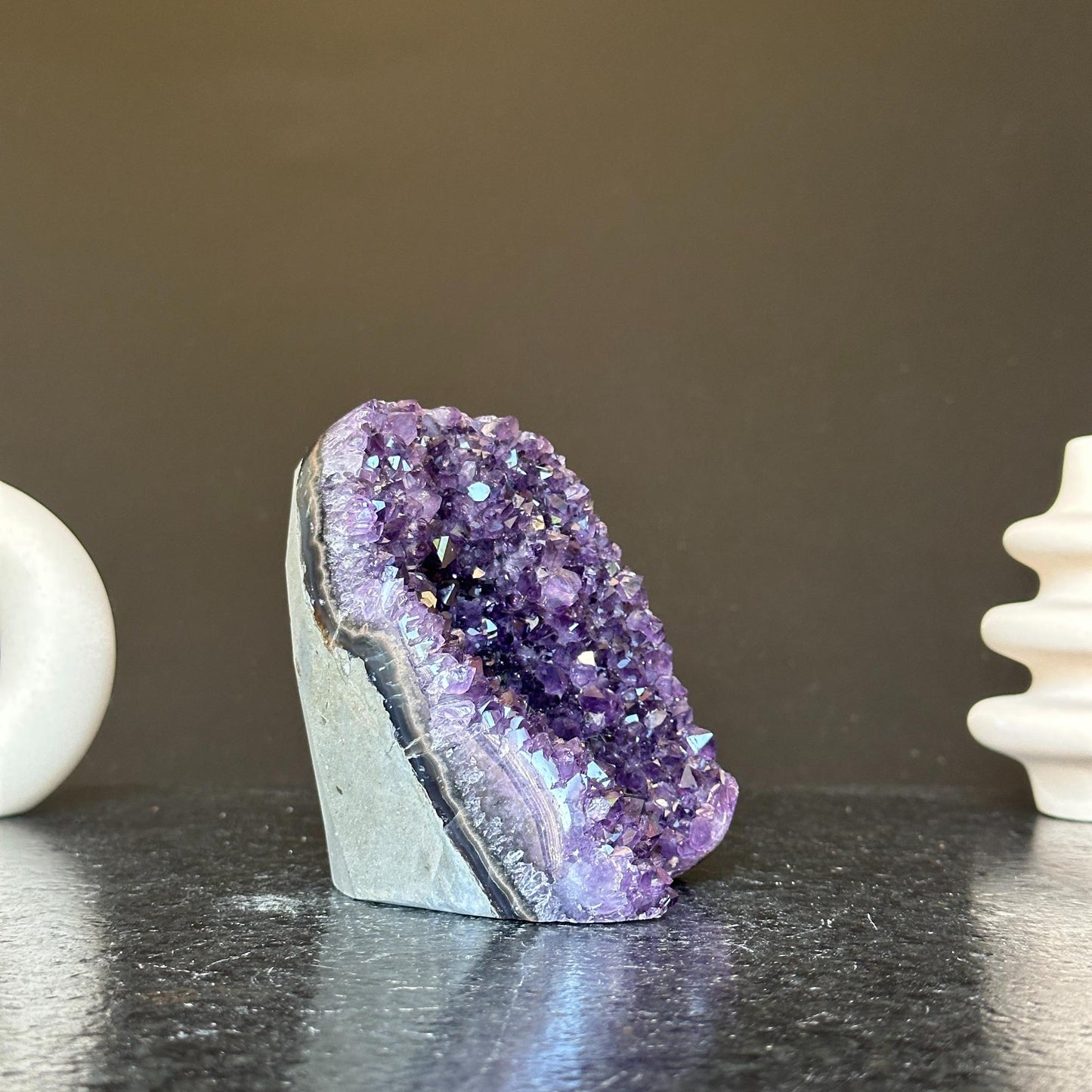 Deep Purple Amethyst cathedral geode