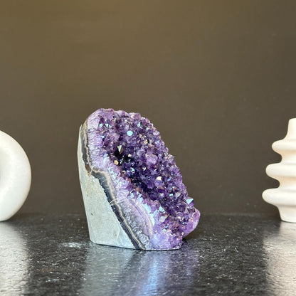 Deep Purple Amethyst cathedral geode