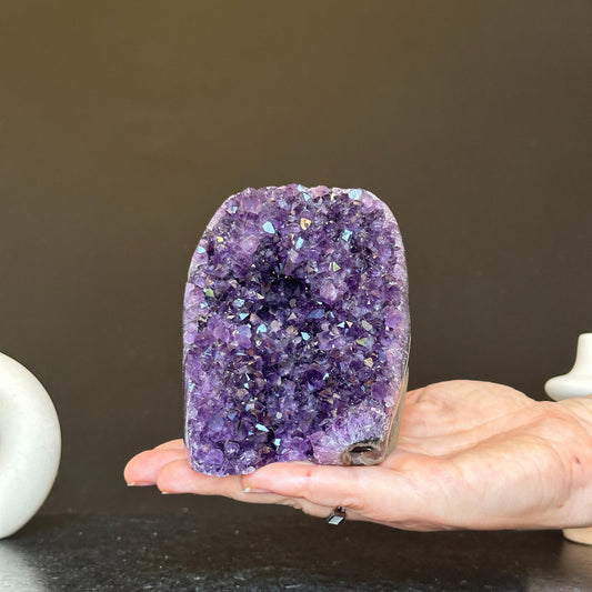 Deep Purple Amethyst cathedral geode
