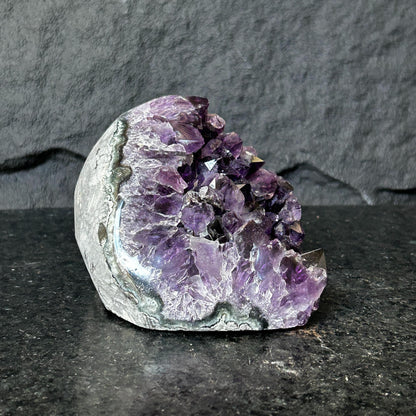 3 Lb Amethyst Cave Geode, 4.5 in tall Huge Crystal Cluster for Collectors
