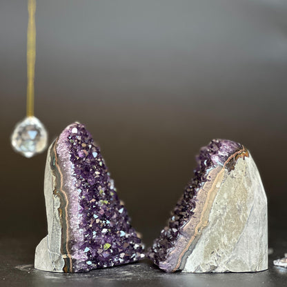 Amethyst point set of 2