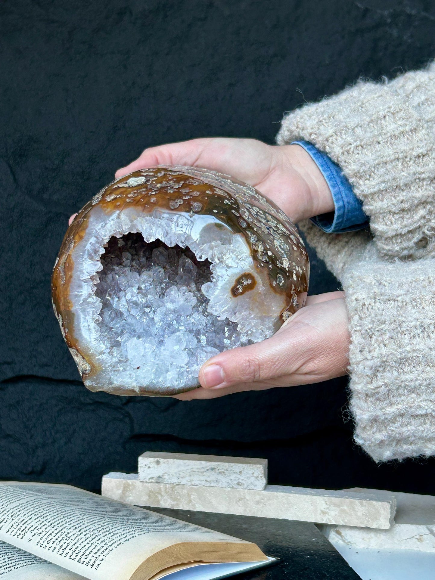 Natural Quartz Geode - 4+ lbs!