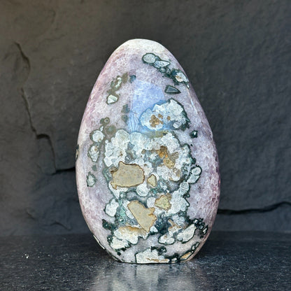 Amethyst Geode Crystal Egg – With Stunning Agate Formations