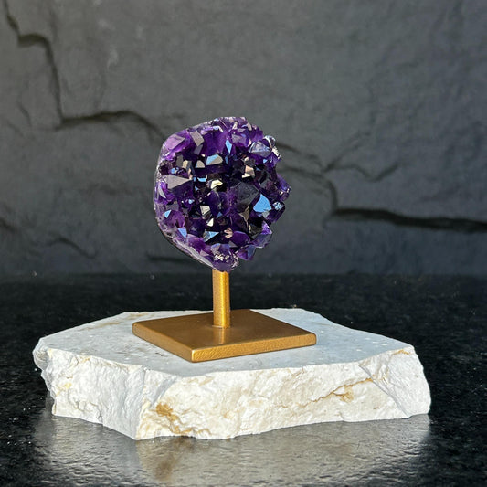 Amethyst Cluster Sets! RARE SIZES! - Comes with Stands! - (URUGUAY) Ethically Sourced