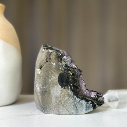 Amethyst cluster on SALE, Amethyst with agate formations