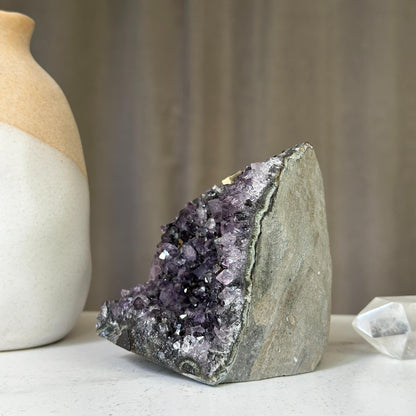 Amethyst cluster on SALE, Amethyst with agate formations