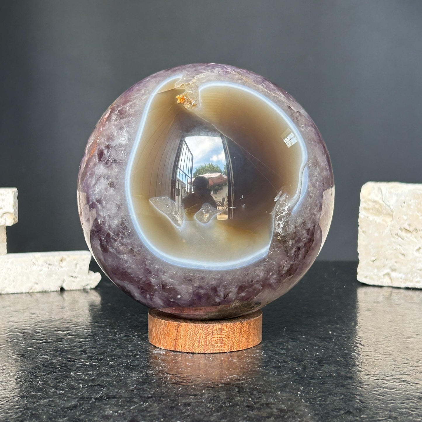 Amethyst quartz crystal