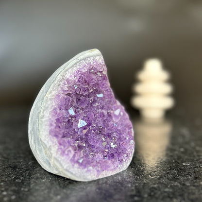 Large Amethyst, Natural Flame Cut