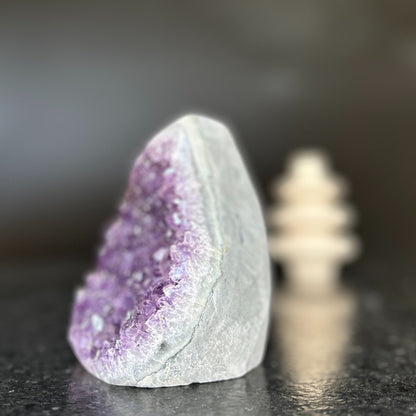 Large Amethyst, Natural Flame Cut