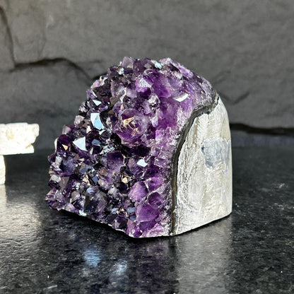 Amethyst Cave Geode with Agate formations, Huge Crystal Cluster for Collectors