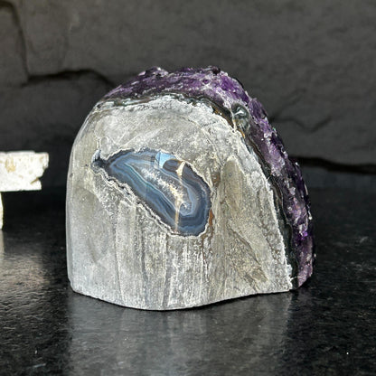 Amethyst Cave Geode with Agate formations, Huge Crystal Cluster for Collectors