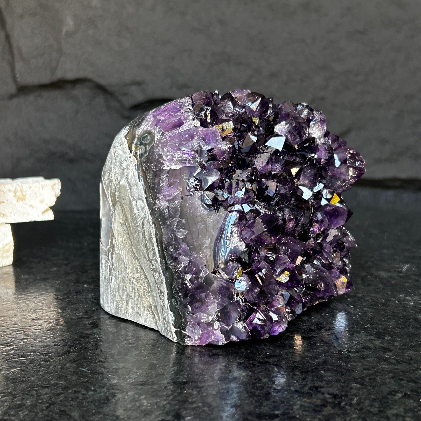 Amethyst Cave Geode with Agate formations, Huge Crystal Cluster for Collectors
