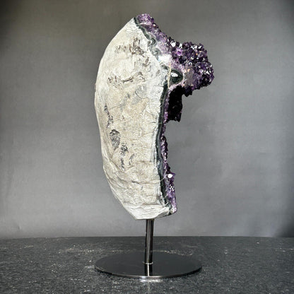 Deep Purple Amethyst Statement Piece – 13 lb Uruguay Geode, Ethically Sourced