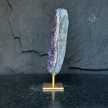Incredible Crystal with Display Stand, Large Quartz, Amethyst geode on stand
