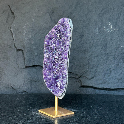 Incredible Crystal with Display Stand, Large Quartz, Amethyst geode on stand