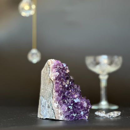 Amethyst geode cave with agate formations