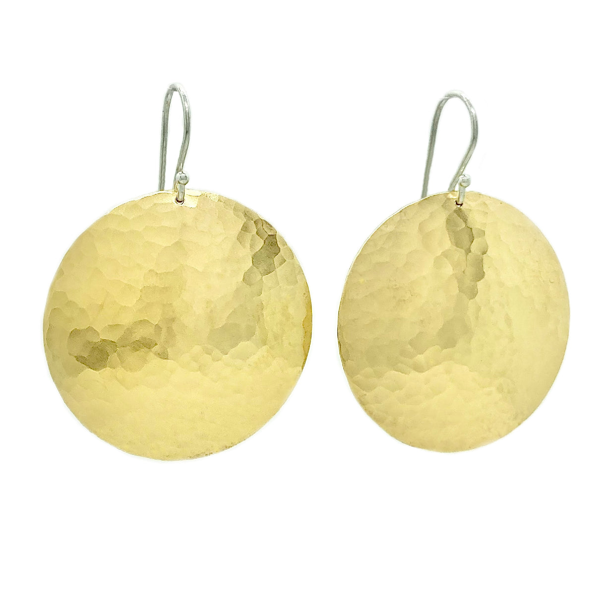 Full Moon Earrings in Brass | Moon Phase Earrings