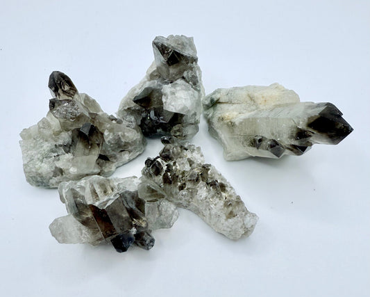 Smoky Quartz Clusters & Points
