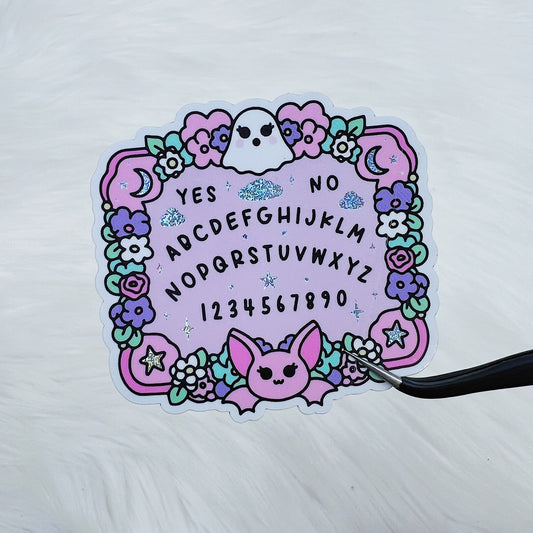 Holographic Glitter Kawaii Spirit Board