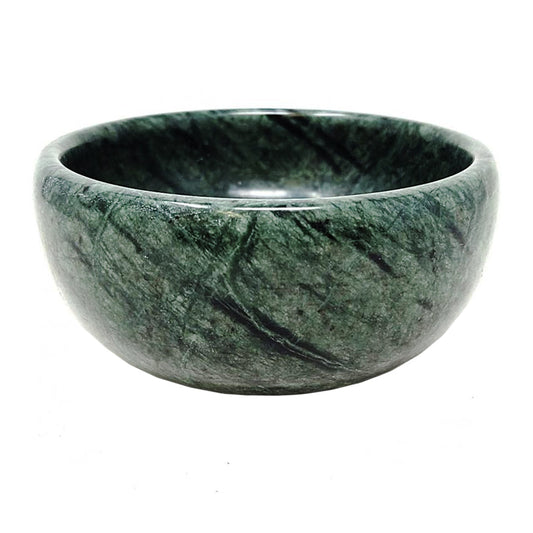Green Marble Smudge Bowl 4"